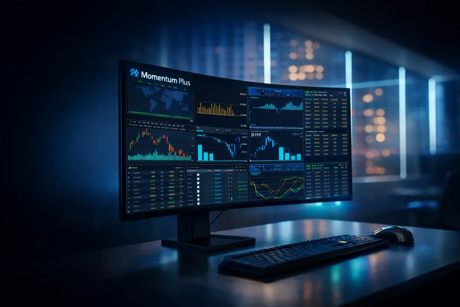 Peak Momentum Trading Dashboard mit Live-Charts und Gewinnübersicht